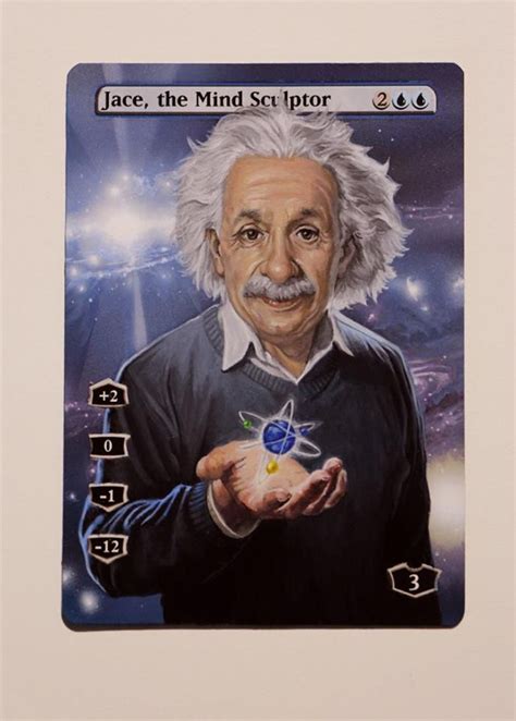 Magic The Gathering Cards Magic Art Mtg Einstein Nerd Geek Stuff Proxies Baseball Cards