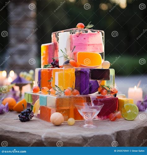 Art Inspired Reception Buffet With Edible Masterpieces Stock Image
