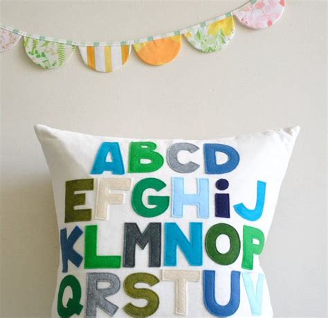 Classic Abc Alphabet Pillow By Pillow Factory By Pillowfactory 11000