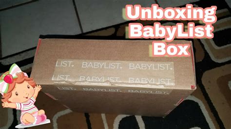 Unboxing Free Babylist Box Baby Fridays Youtube