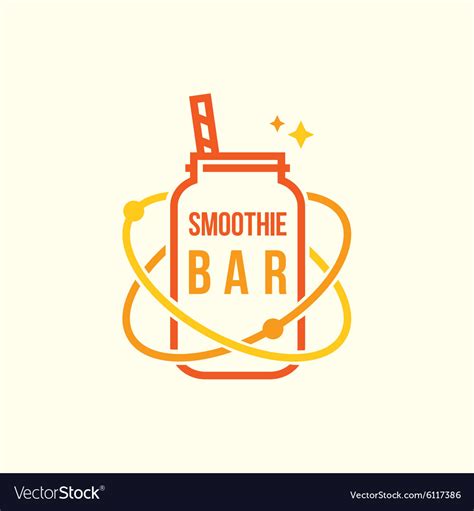 Smoothie Bar Logo Royalty Free Vector Image Vectorstock