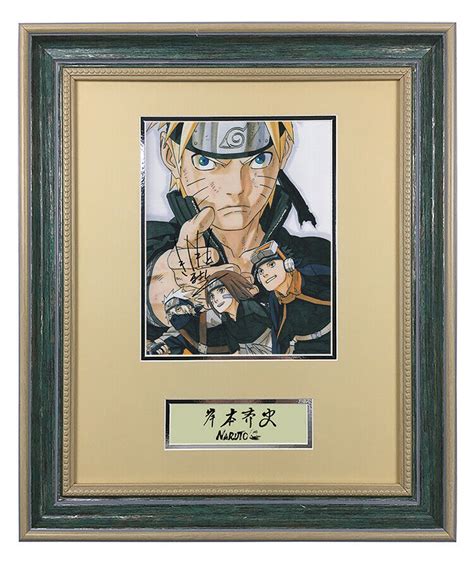 Kishimoto Masashi Naruto Hand Signed Autograph Photo With Coa For Sale