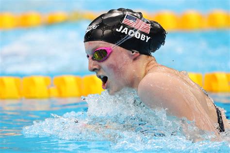 2021 Olympics Team Usas Lydia Jacoby Powering Through The Water In