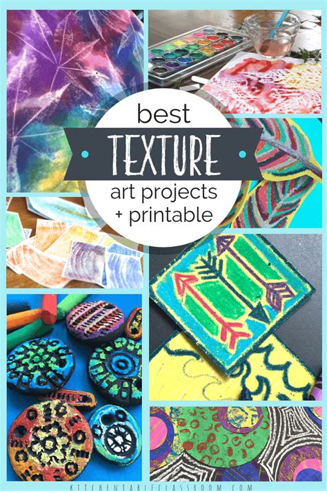 Texture Art Lesson For Kids