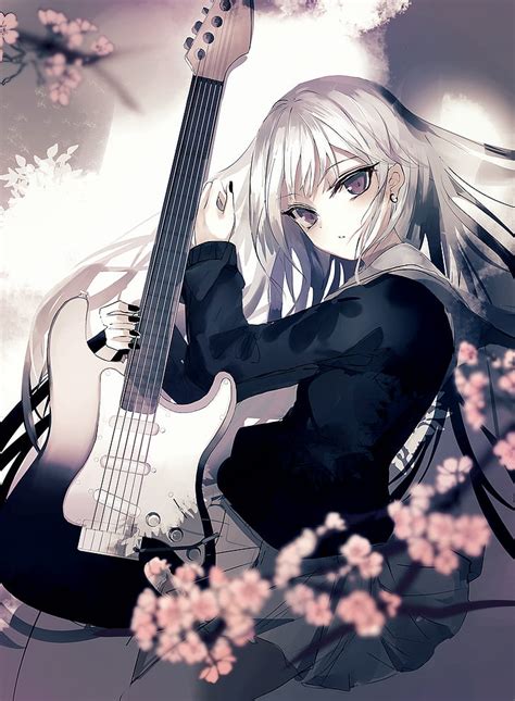 28 Cool Anime Girl With Guitar Wallpaper Anime Top Wallpaper