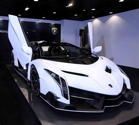 White Lamborghini Veneno Roadster Arrives In Hong Kong Is Worlds
