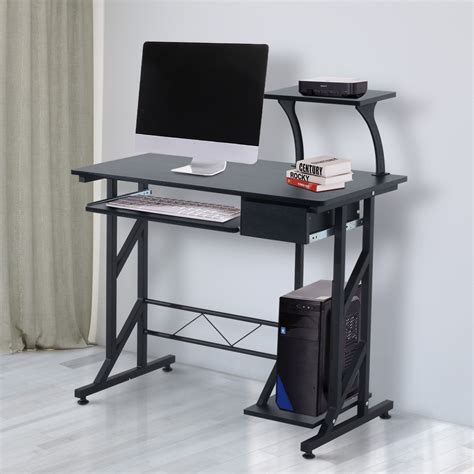 Aluminum alloy laptop portable foldable adjustable desk 31 77 36 54. HOMCOM Computer Desk Writing Workstation Portable Space ...