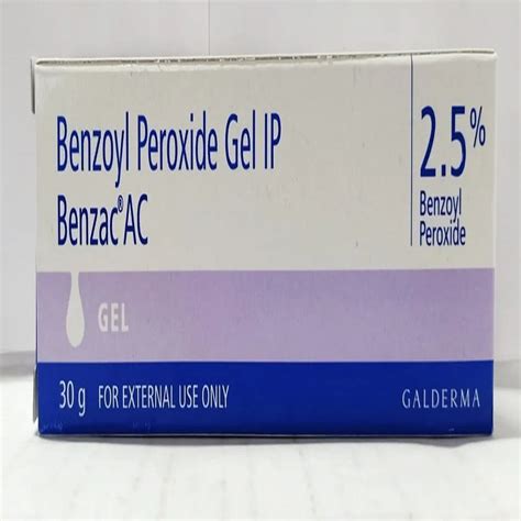 Finished Product Benzac Ac 25 Gel 30 Gm Benzoyl Peroxide Gel At Rs