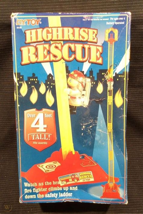 1995 Dytoy Dy Toy Highrise Rescue Fireman Fire 4 Foot Ladder 1909573013