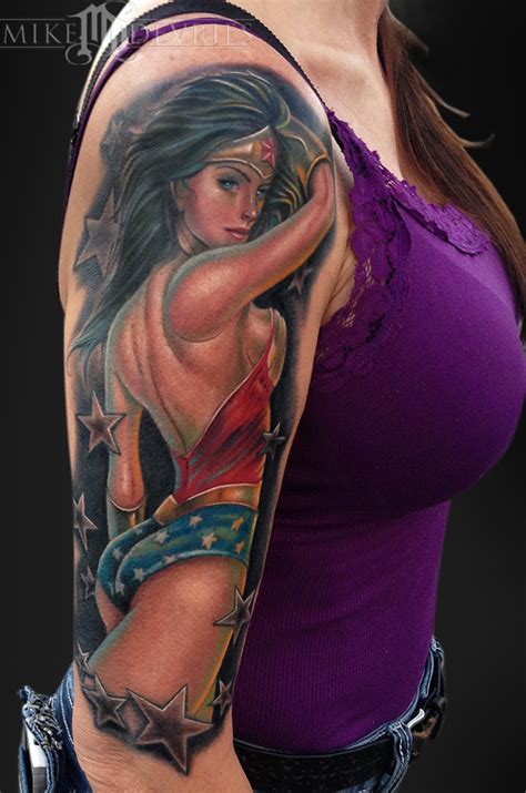 Wonder Woman Tattoo By Mike Devries Tattoonow