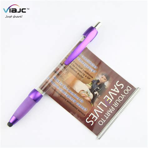 Custom Logo Promotional Advertising Pull Out Message Pen Roll Out Paper