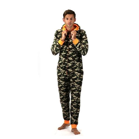 Adults Camo Print Onesie Green Mediumlarge Buy Online At Qd Stores