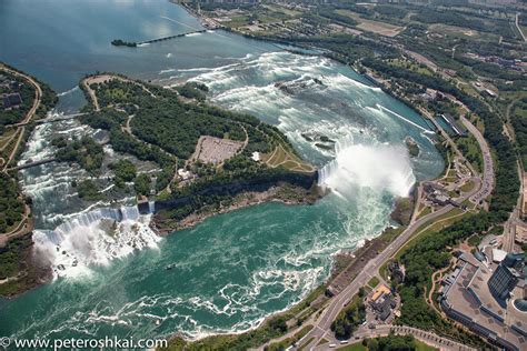 Aerial View Of The Niagara Falls Ontariocanada June 7 Flickr