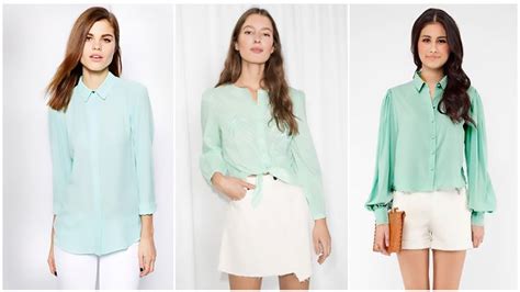 How To Wear Mint Green Colour Green Shirt Outfits Mint Green Shirts