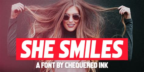 She Smiles Font Designed By Chequered Ink