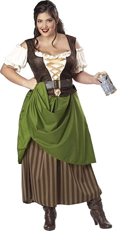 Plus Size Tavern Maiden Costume Clothing