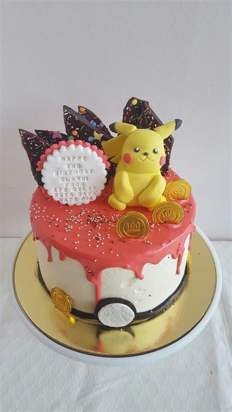 Pokemon With Pikachu Dripping Cake My Decorations Drip Cakes