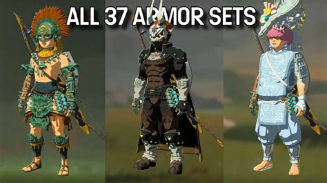 Zelda TotK All Armor Sets In The Overview