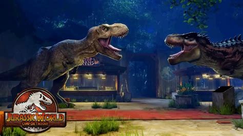 T Rex Vs Tarbosaurus Jurassic World Camp Cretaceous Hidden Adventure