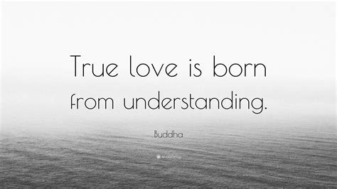 Buddha Quote True Love Is Born From Understanding