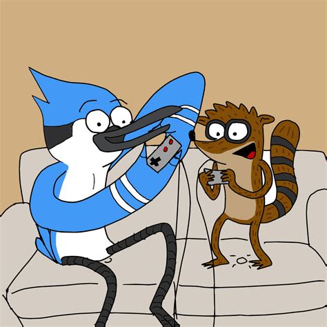 mordecai and rigby by supakoopa714 on deviantart