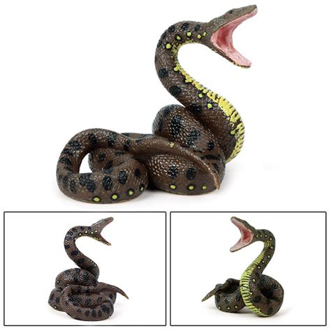 Fake Open Mouth Snake Toy Scary Big Python Toys Halloween Garden Props