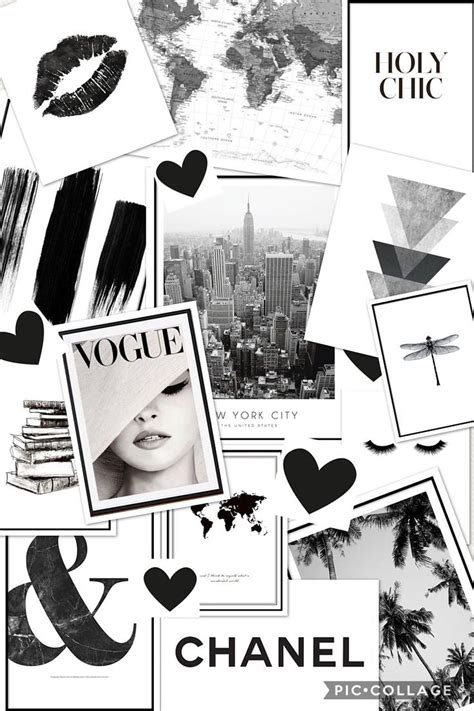 Vogue Vogue Iphone Tumblr Aesthetic Girly Wall Art Black And White