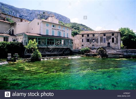 Dominique santoni, présidente du conseil départemental de vaucluse. France, Vaucluse, Fontaine de Vaucluse village and Sorgue ...