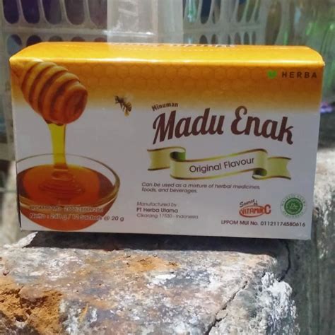Jual Herba Madu Enak Rasa Original Box Sachet Gr Shopee Indonesia
