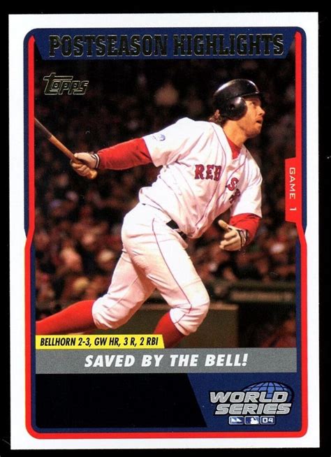 2005 Topps 355 Mark Bellhorn Ws Boston Red Sox Ebay
