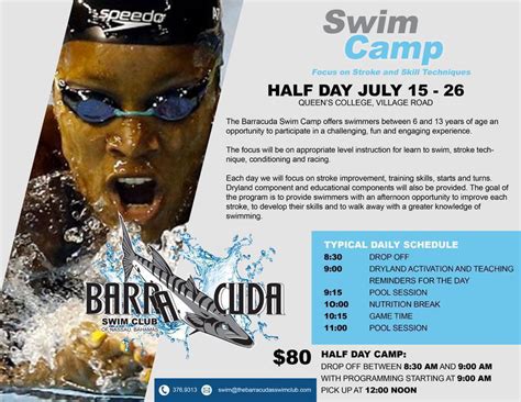 Barracuda Swim Club Nassau Bahamas Summer Swim Camps