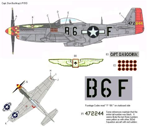 P 51d Profile Winged Ace Of Clubs Bud Anderson To Fly And Fight