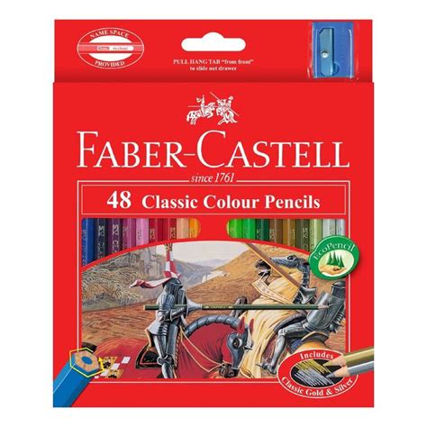 Faber Castell Classic Colour Pencils 48 Pack Multicoloured
