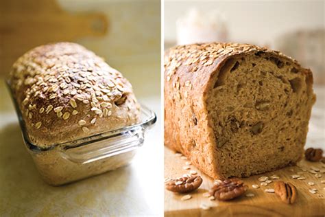 Whole Wheat Sandwich Loaf With Oats And Pecans Yummy Workshop