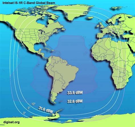 Intelsat Is 1r Ku Band And C Band Satellite Footprint Maps
