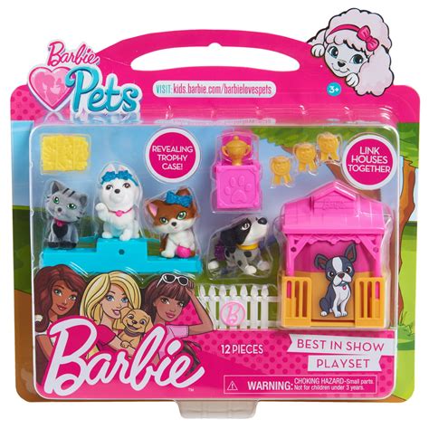 Barbie Pets 12 Piece Connectible Play Set Best In Show