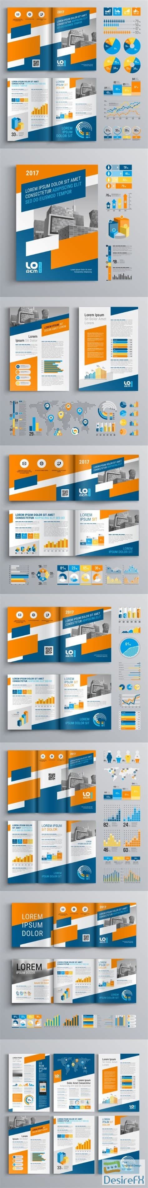 brochure template design  business infographic vector  desirefxcom