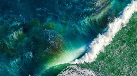 Sea Waves Waves Sea Sea Foam Colorful Hd Wallpaper Wallpaper Flare