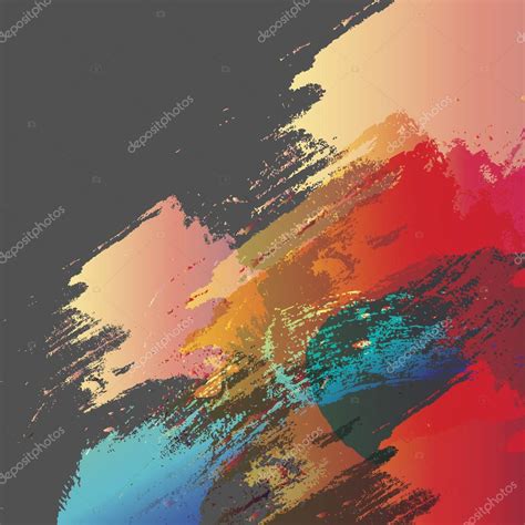 Abstract Paint Brush Stroke Background Stock Vector Image By ©dahabians