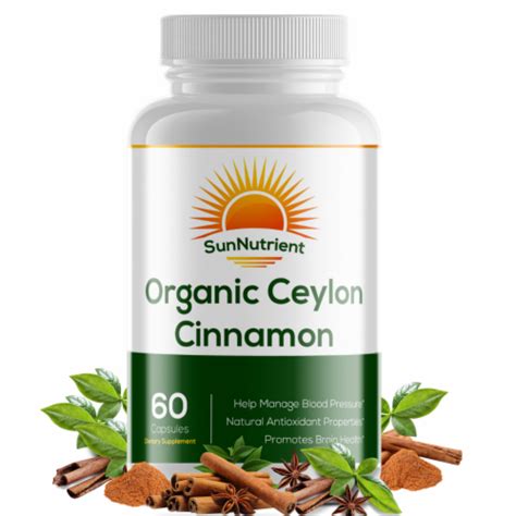 Organic Ceylon Cinnamon Supplement Organic Ceylon Cinnamon 60