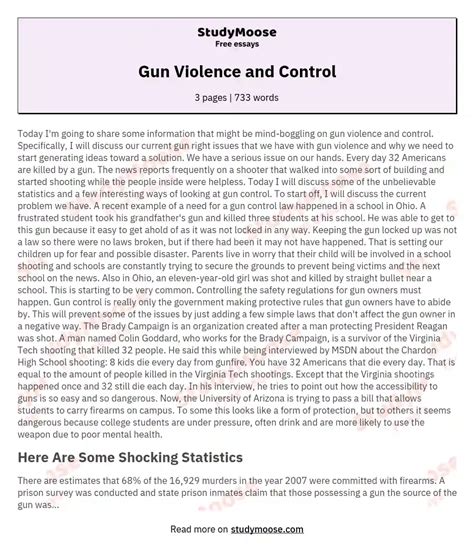 🌱 Gun Control Problems And Solutions Essays Gun Control Problem