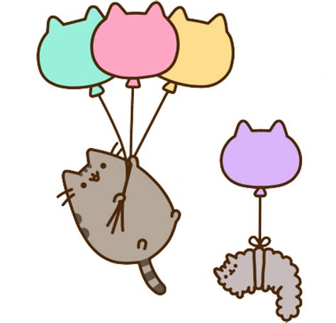 Sanvalentin Sticker Cute Kawaii Pusheen Cat Free Transparent Png Images