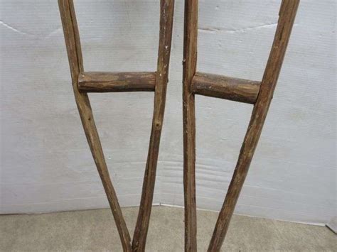 Antique Homemade Crutches Albrecht Auction Service