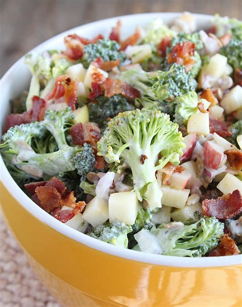 Sprinkle with bacon before serving. Summer Favorite: Honeycrisp & Broccoli Salad - Dash Of Evans