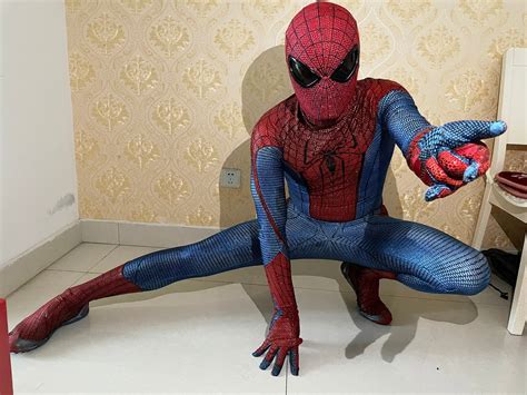 The Amazing Spiderman Suit Amazing Spiderman 1 Cosplay Suit Etsy Denmark