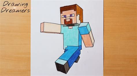 How To Draw Minecraft Steve Minecraft Youtube