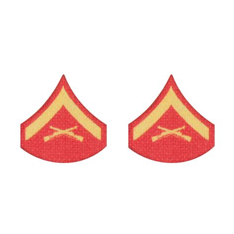 Dress Usmc E3 Lance Corporal Chevron Red One Sixth Scale King