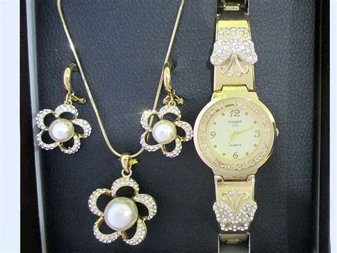 Elegant Jewellery And Watch T Set Price In Pakistan M012487 2023