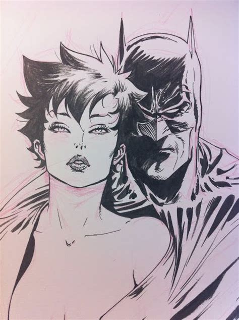Guillem March Batman And Catwoman Drawing Process Arte De Cómics