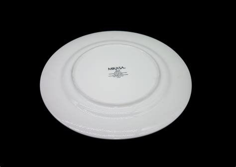 Mikasa Swirl White Large Bone China Dinner Plate All White Etsy